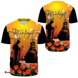 Anzac Day Navy Soldier Baseball Jersey Shirt