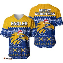 West Coast Football Baseball Jersey Shirt Eagles Indigenous Merry Christmas