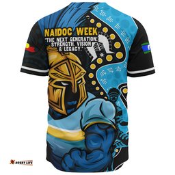 Amazing Aussie Gold Coast Titans NAIDOC Indigenous Warrior Spirit Baseball Shirt