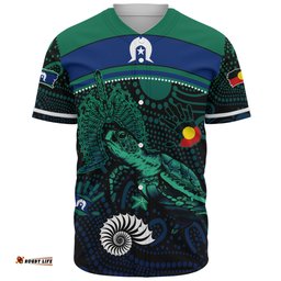 Amazing Aussie Indigenous Australian Aboriginal Turtle Of The Dreaming NAIDOC Edition Baseball Shirt