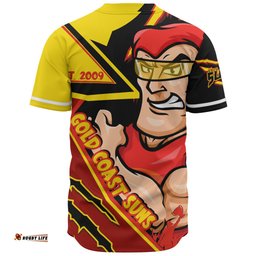 Amazing Aussie Gold Coast SUNS Battlefield Glory Gear Baseball Shirt