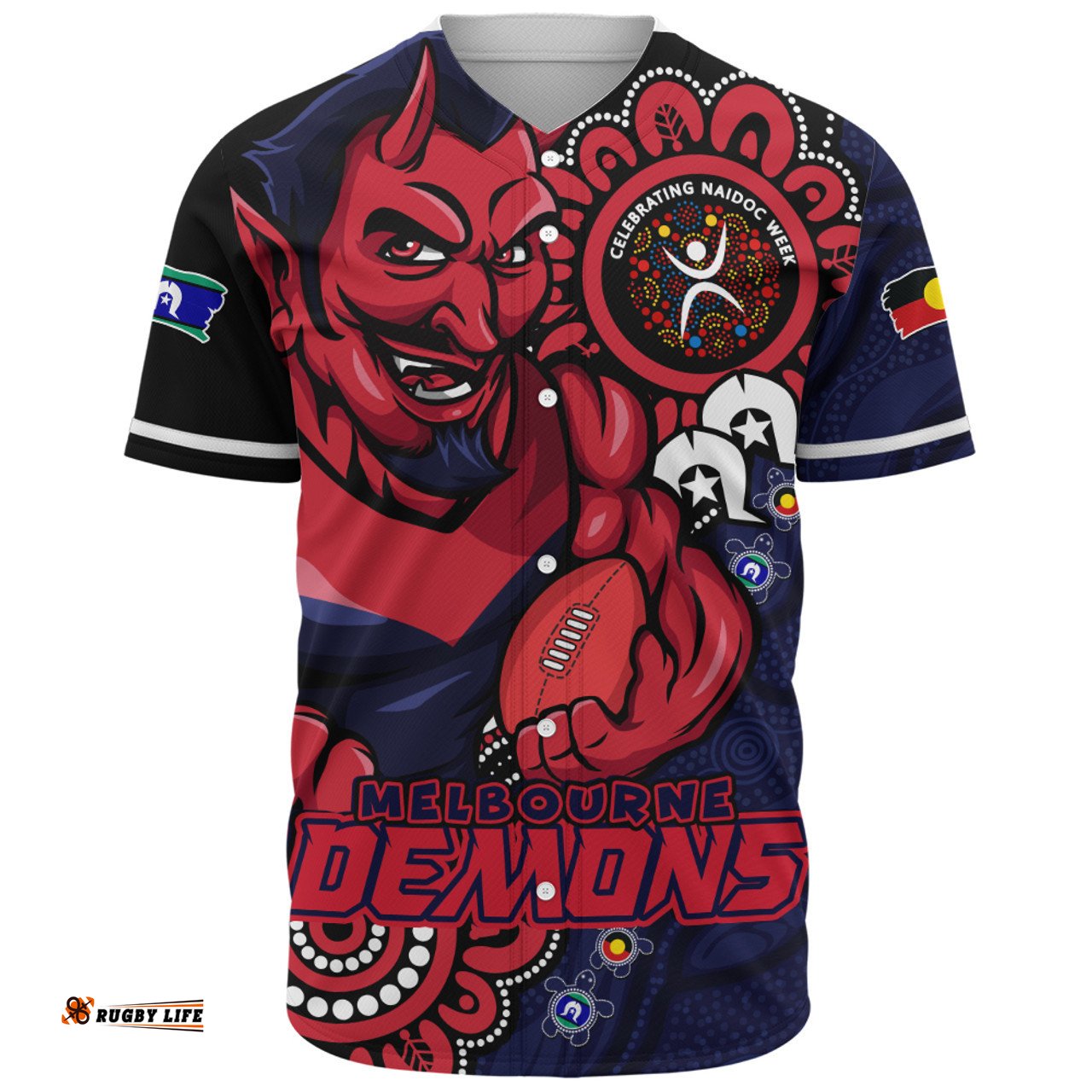 Amazing Aussie Melbourne Power Through Generations NAIDOC Edition Baseball Shirt