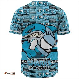 Amazing Aussie Cronulla Sutherland Sharks Champion���s Pride Comic Style Baseball Shirt