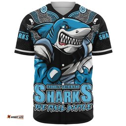 Amazing Aussie Cronulla Sutherland Sharks Final Clash Battle Edition Baseball Shirt