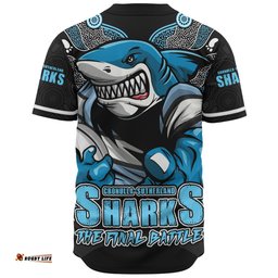 Amazing Aussie Cronulla Sutherland Sharks Final Clash Battle Edition Baseball Shirt
