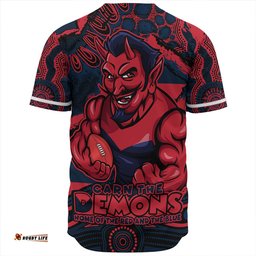 Amazing Aussie Melbourne Blazing Spirit Of Victory Baseball Shirt