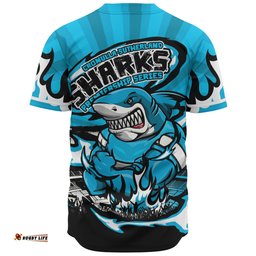 Amazing Aussie Cronulla Sutherland Sharks Premiership Series Sports Gear Baseball Shirt
