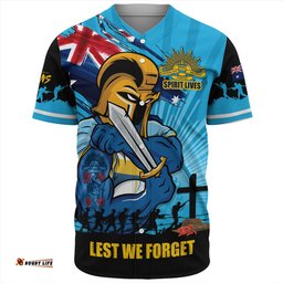 Amazing Aussie Gold Coast Titans Fearless ANZAC Defender Baseball Shirt