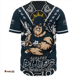 Amazing Aussie Carlton Ripped Legacy Of The Game Baseball Shirt