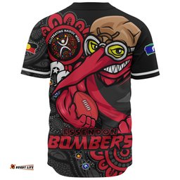 Amazing Aussie Essendon Power Through Generations NAIDOC Edition Baseball Shirt