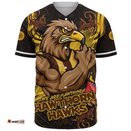 Amazing Aussie Hawthorn Spirit Warriors Of The Game Baseball Shirt
