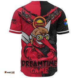 Amazing Aussie Essendon Dreamtime Warriors Of Culture Baseball Shirt