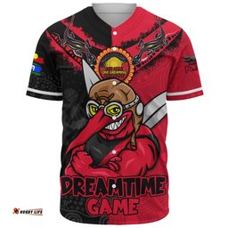 Amazing Aussie Essendon Dreamtime Warriors Of Culture Baseball Shirt