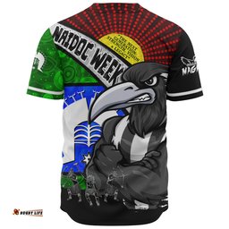 Amazing Aussie Collingwood NAIDOC Week Pride Edition Baseball Shirt