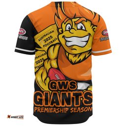 Amazing Aussie GWS GIANTS Australian Football Finals Premiership Spirit Baseball Shirt
