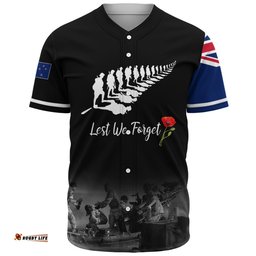 Amazing Aussie New Zealand Anzac Day Custom Stand For The Flag Kneel For The Fallen Shirt Baseball Shirt