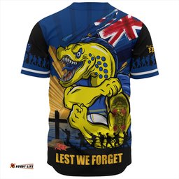 Amazing Aussie Parramatta Eels Fearless ANZAC Defender Baseball Shirt