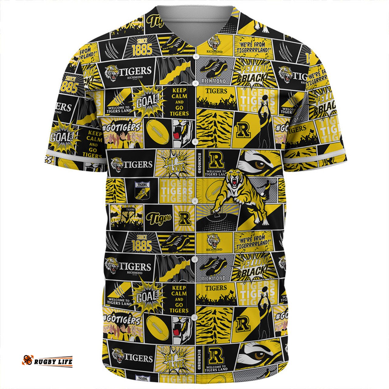 Amazing Aussie Richmond Legacy Of The Pride Comic Style Baseball Shirt