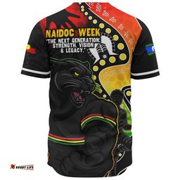 Amazing Aussie Penrith Panthers NAIDOC Indigenous Warrior Spirit Baseball Shirt