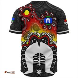 Amazing Aussie Indigenous Australian Aboriginal Naidoc Week Echo Of Ancestors Red Baseball Shirt
