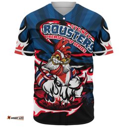 Amazing Aussie Sydney Roosters Premiership Series Sports Gear Baseball Shirt