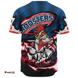Amazing Aussie Sydney Roosters Premiership Series Sports Gear Baseball Shirt