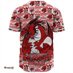 Amazing Aussie St. George Illawarra Dragons Champion���s Pride Comic Style Baseball Shirt