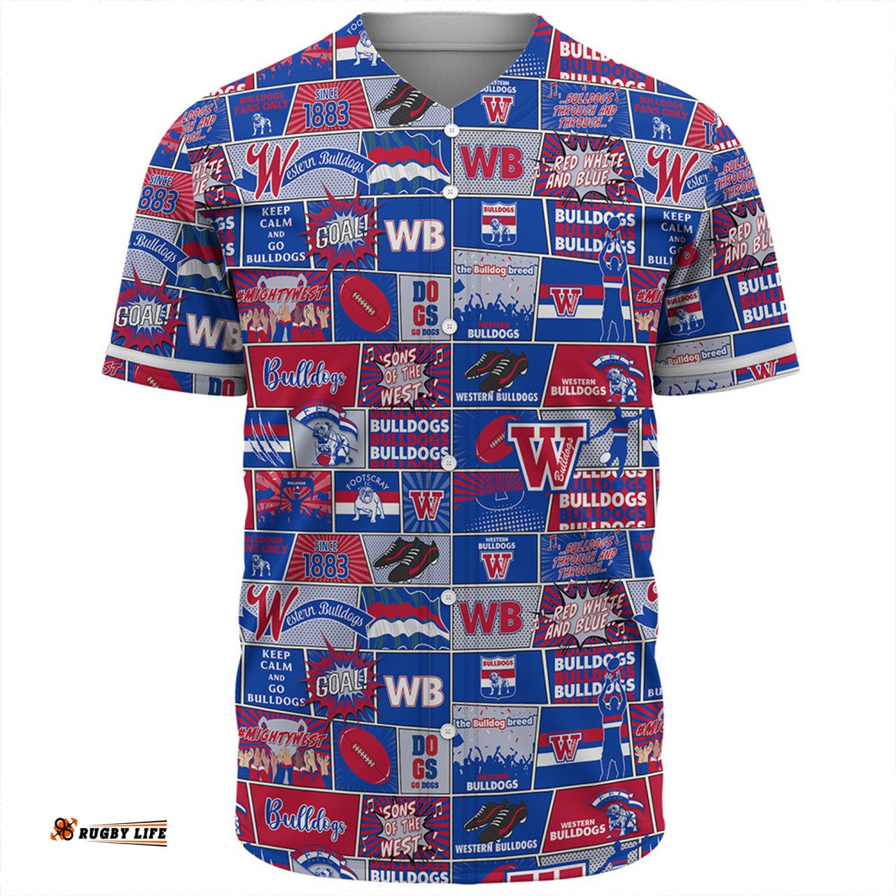 Amazing Aussie Western Bulldogs Legacy Of The Pride Comic Style Baseball Shirt