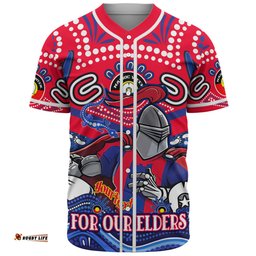 Amazing Aussie Newcastle Knights Naidoc Week Custom For Our Elders Home Jersey Shirt Baseball Shirt