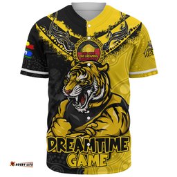 Amazing Aussie Richmond Dreamtime Warriors Of Culture Baseball Shirt