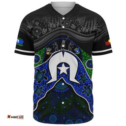 Amazing Aussie Indigenous Australian Aboriginal Torres Warrior Legacy NAIDOC Journey Baseball Shirt