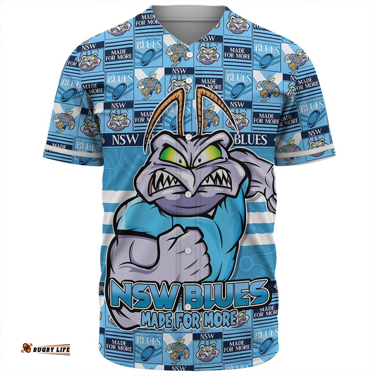 Amazing Aussie New South Wales Blues Champion���s Pride Comic Style Baseball Shirt