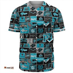 Amazing Aussie Port Adelaide Legacy Of The Pride Comic Style Baseball Shirt