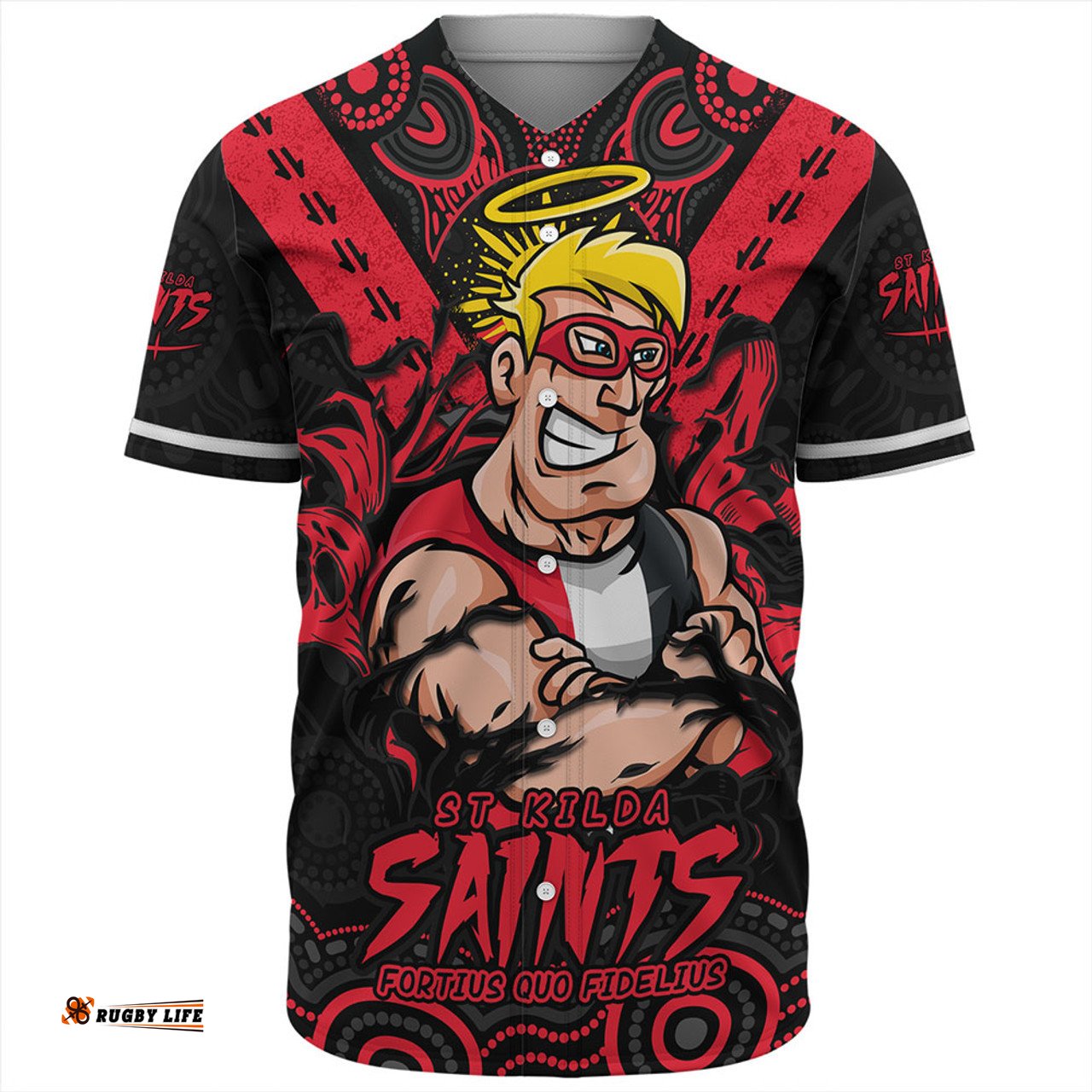 Amazing Aussie St Kilda Ripped Legacy Of The Game Baseball Shirt
