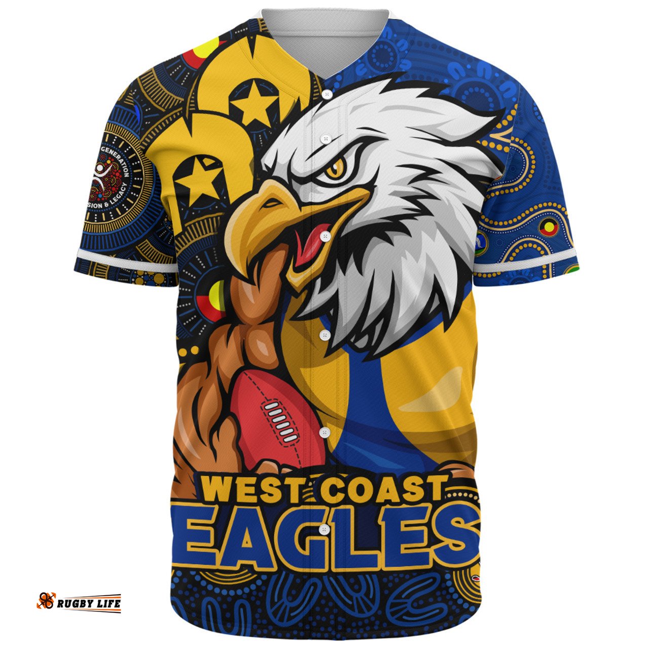 Amazing Aussie West Coast Eagles NAIDOC Spirit Of Country Baseball Shirt