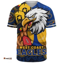 Amazing Aussie West Coast Eagles NAIDOC Spirit Of Country Baseball Shirt