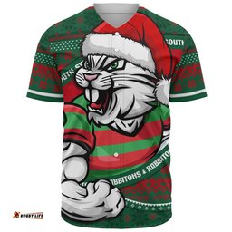 Amazing Aussie South Sydney Rabbitohs Ugly Knit Style For Christmas Game Fans Baseball Shirt