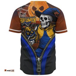 Amazing Aussie West Coast Eagles Halloween Night Reaper Zipper Baseball Shirt
