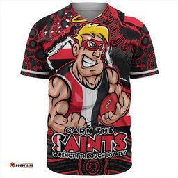 Amazing Aussie St Kilda Blazing Spirit Of Victory Baseball Shirt