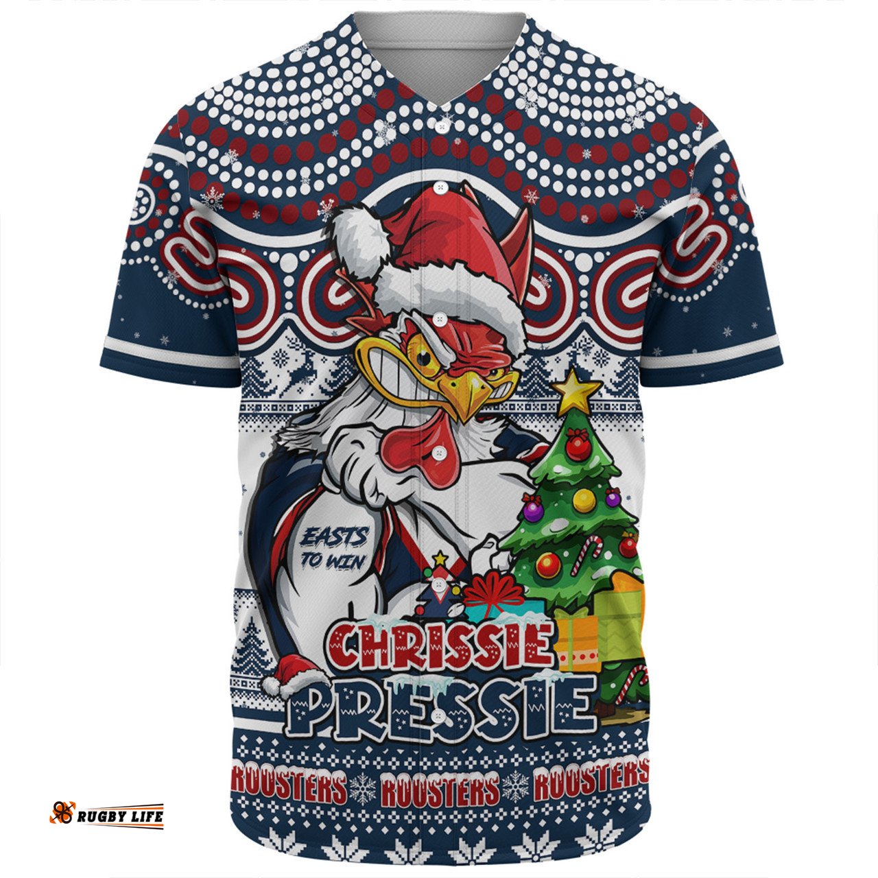 Amazing Aussie Sydney Roosters Aussie Ugly Christmas For Die Hard Fan Supporters Baseball Shirt