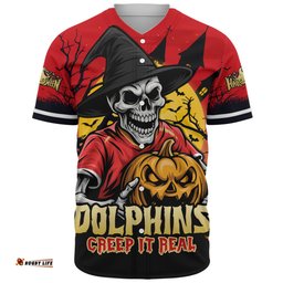 Amazing Aussie Redcliffe Dolphins Dark Moon Rugby Halloween Battle Edition Baseball Shirt