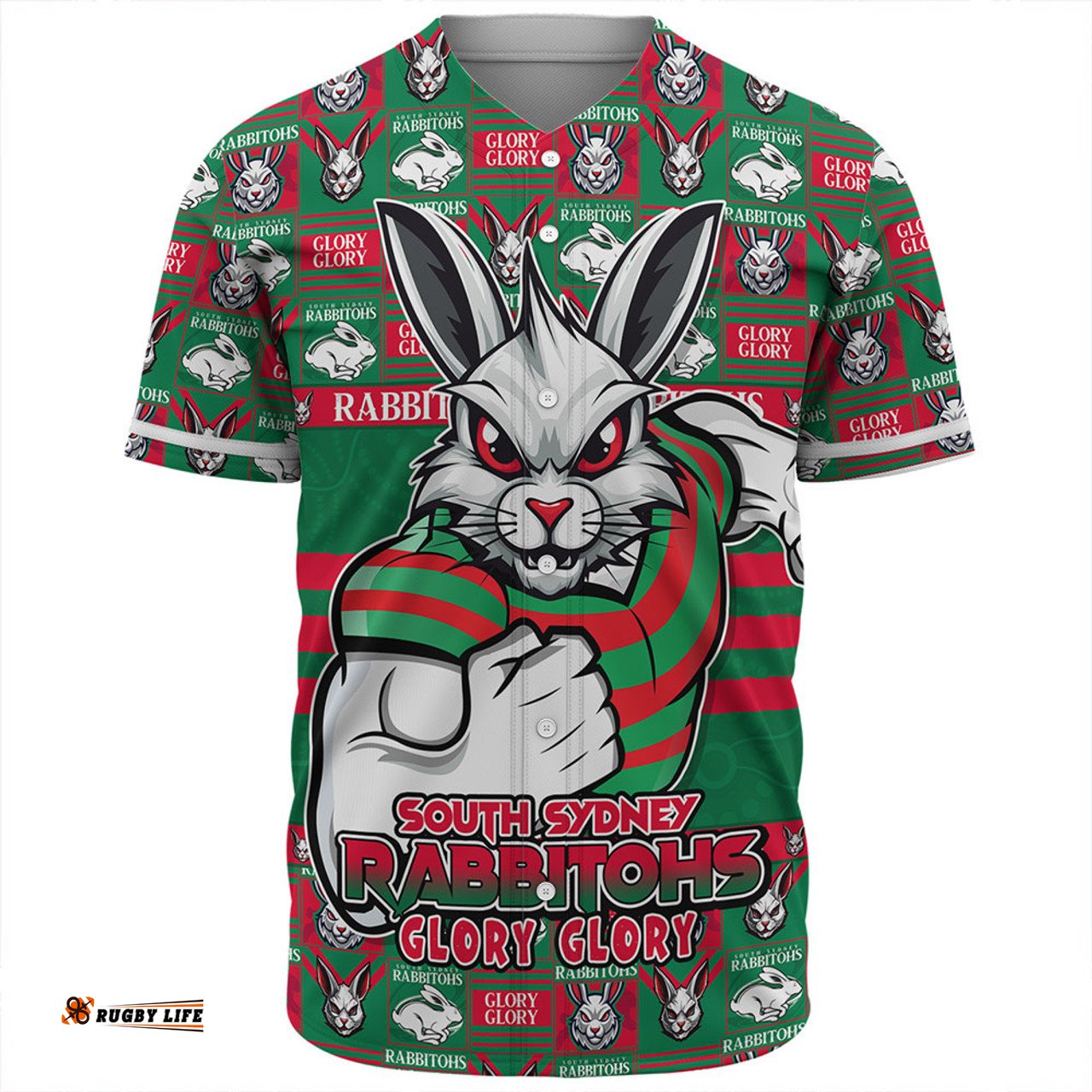 Amazing Aussie South Sydney Rabbitohs Champion���s Pride Comic Style Baseball Shirt