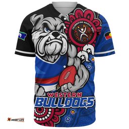 Amazing Aussie Western Bulldogs Power Through Generations NAIDOC Edition Baseball Shirt