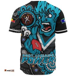Amazing Aussie Port Adelaide Power Through Generations NAIDOC Edition Baseball Shirt