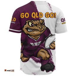 Amazing Aussie Queensland Maroons Battleborn Maroons Baseball Shirt