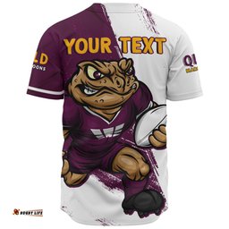 Amazing Aussie Queensland Maroons Battleborn Maroons Baseball Shirt