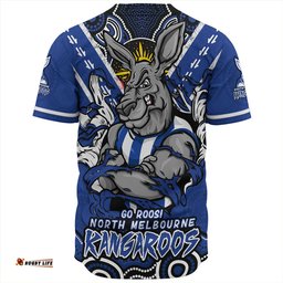 Amazing Aussie North Melbourne Ripped Legacy Of The Game Baseball Shirt