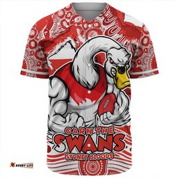 Amazing Aussie Sydney Swans Blazing Spirit Of Victory Baseball Shirt