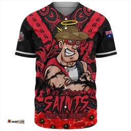 Amazing Aussie St Kilda Ripped Legacy Of The Game The ANZAC Spirit Lives On Baseball Shirt