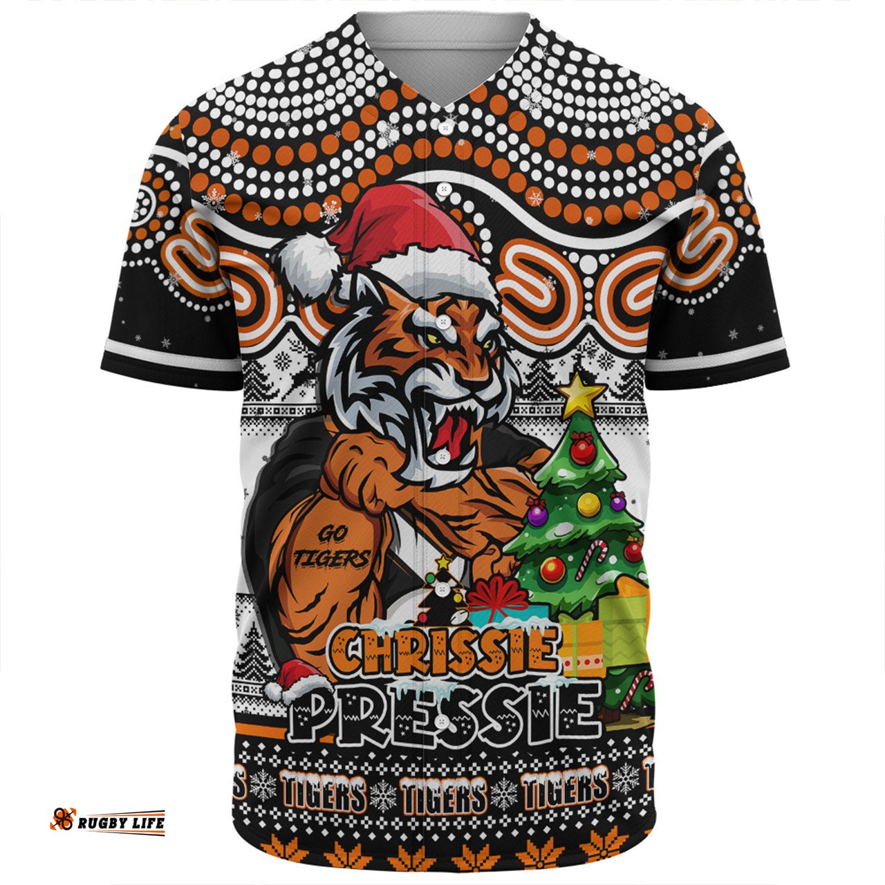 Amazing Aussie Wests Tigers Aussie Ugly Christmas For Die Hard Fan Supporters Baseball Shirt